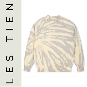 Les Tien Tie Dyed Mock Neck Sweatshirt